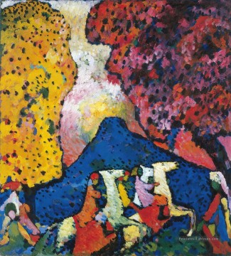  Kandinsky Peintre - La montagne bleue Der blaue Berg Wassily Kandinsky